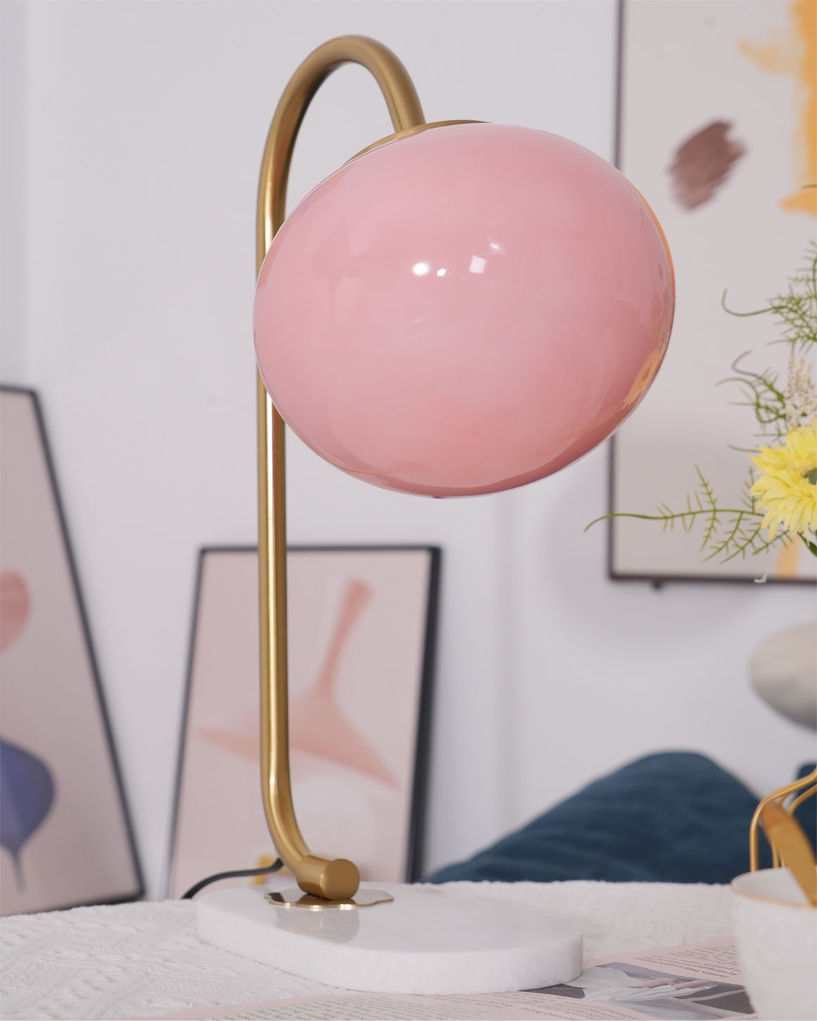 Cozy Marshmallow Table Lamp - Soft Glow Bedside Light for Kids & Nursery - Perfect for Bedrooms, Dorms, and Relaxing Nighttime Ambience