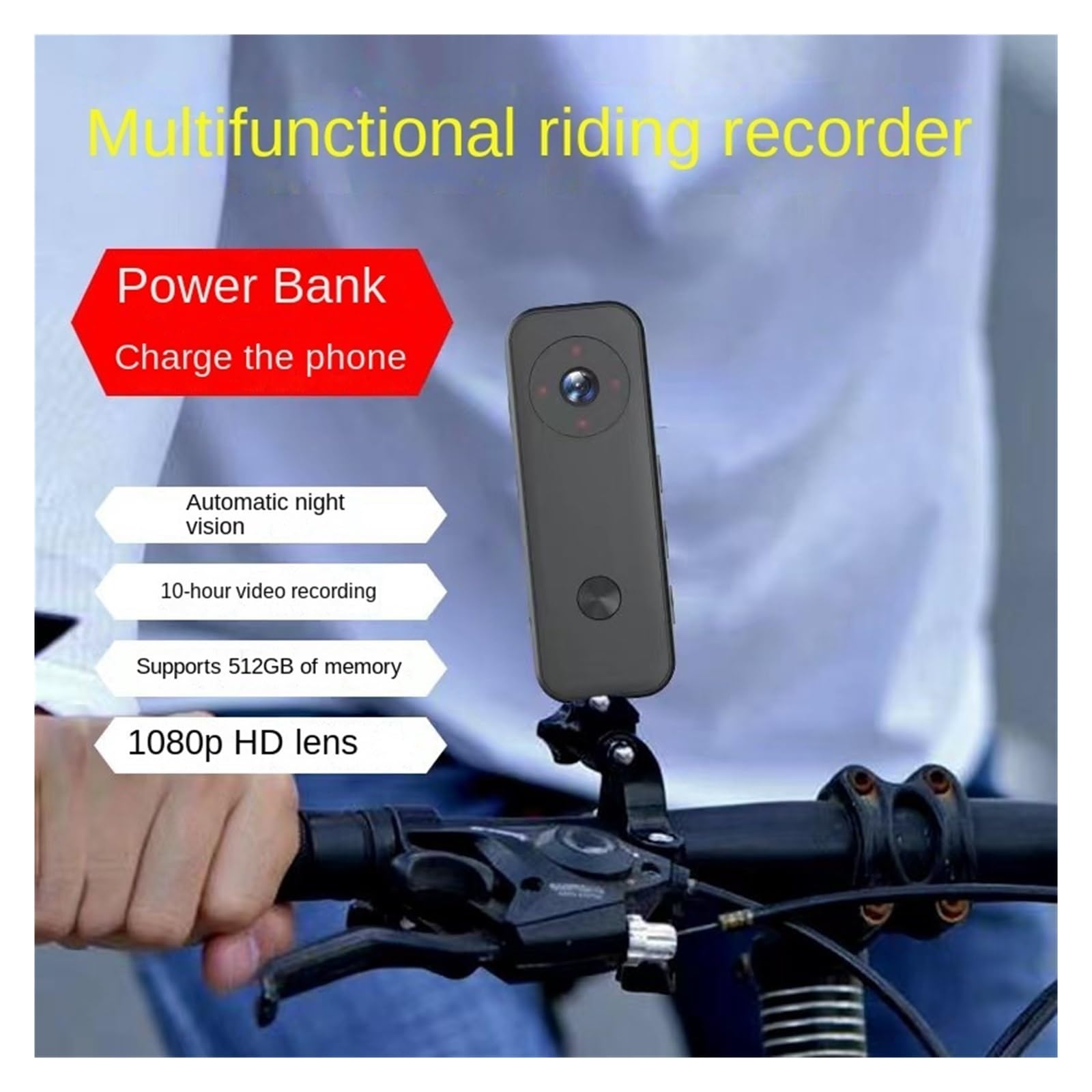 MZZYG 4K Action Camera 512GB with 2000mAh Battery - Waterproof Sports Camera for Biking, Motorcycle Riding, Law Enforcement & Adventure - HD 360° Panoramic Helmet Cam with 1080P Fish Lens (Includes 32GB Card) - Perfect for Outdoor Sports, Vlogging & Extreme Activities