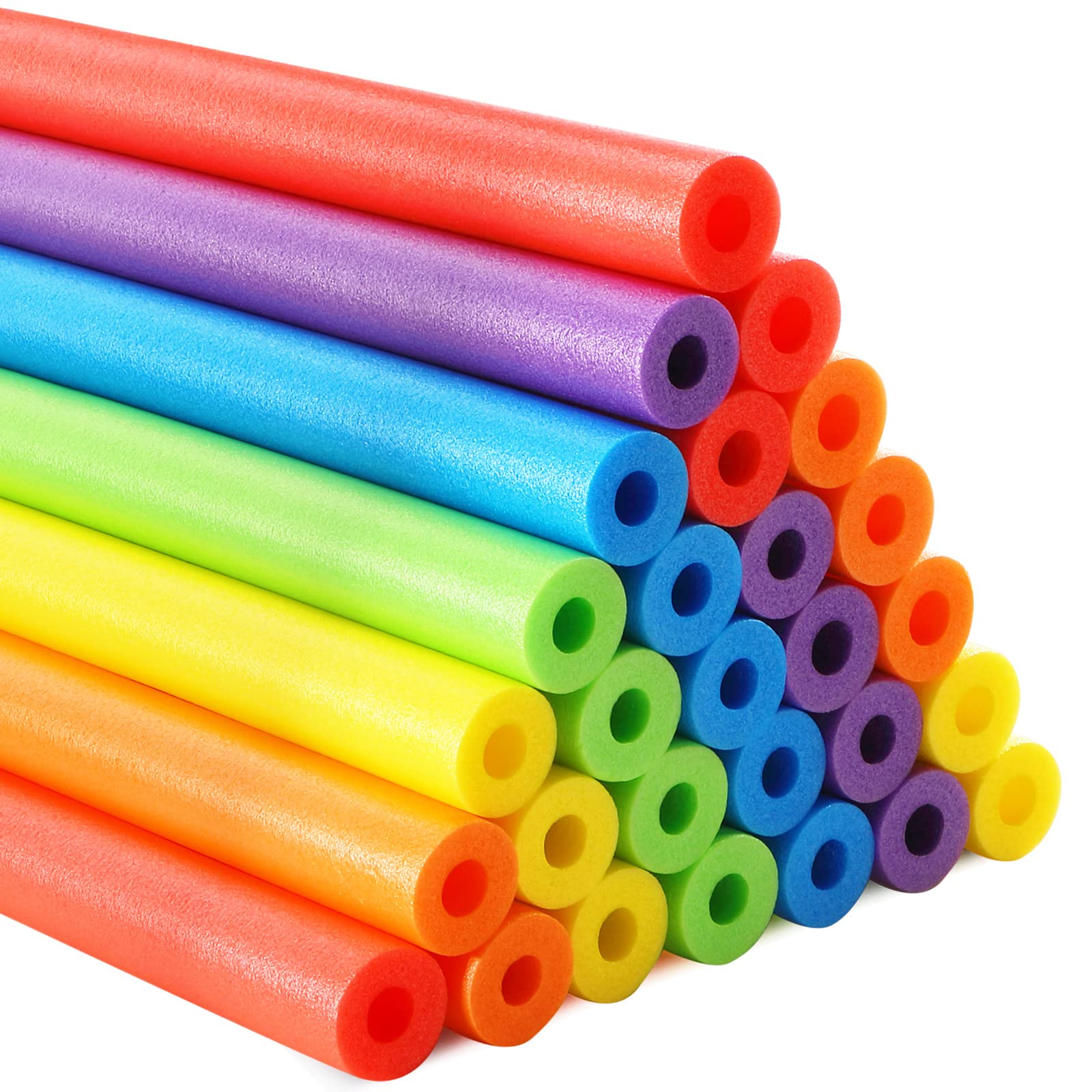 30 Pack Sratte 39-Inch Jumbo Pool Noodles - Bulk Hollow Foam Swim Floats for DIY Decorations, Swimming, Water Crafts | Perfect for Pool Parties, Summer Activities & Kids' Water Play