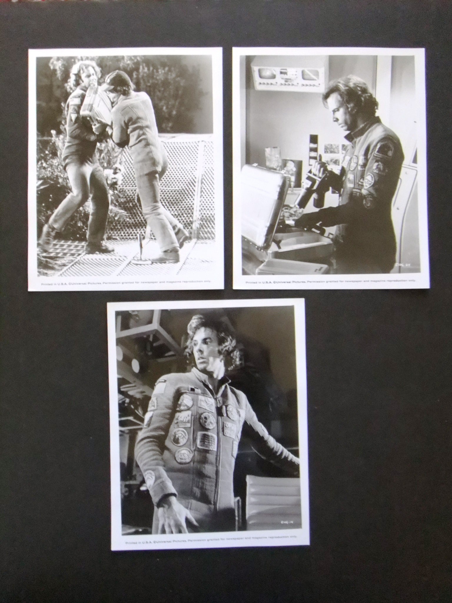 Vintage 1970s Bruce DERN Silent Running Movie Collectible - Set of 13 Black & White 8x10 Photos | Classic Sci-Fi Film Memorabilia for Home Theater Decor & Fan Collections