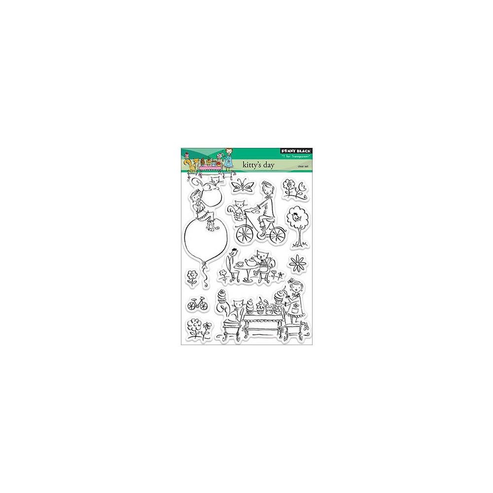 Penny Black Decorative Rubber Stamps - Kitty's Day Collection for Card Making, Scrapbooking & DIY Crafts | Perfect for Greeting Cards, Journals & Home Decor Projects