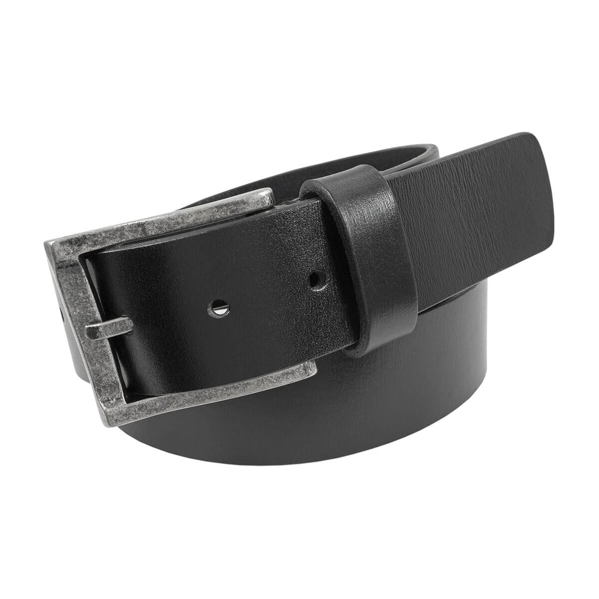 FLORSHEIM Albert Belt for Men - Genuine Leather Dress Belt in Black - Perfect for Business, Office & Formal Occasions