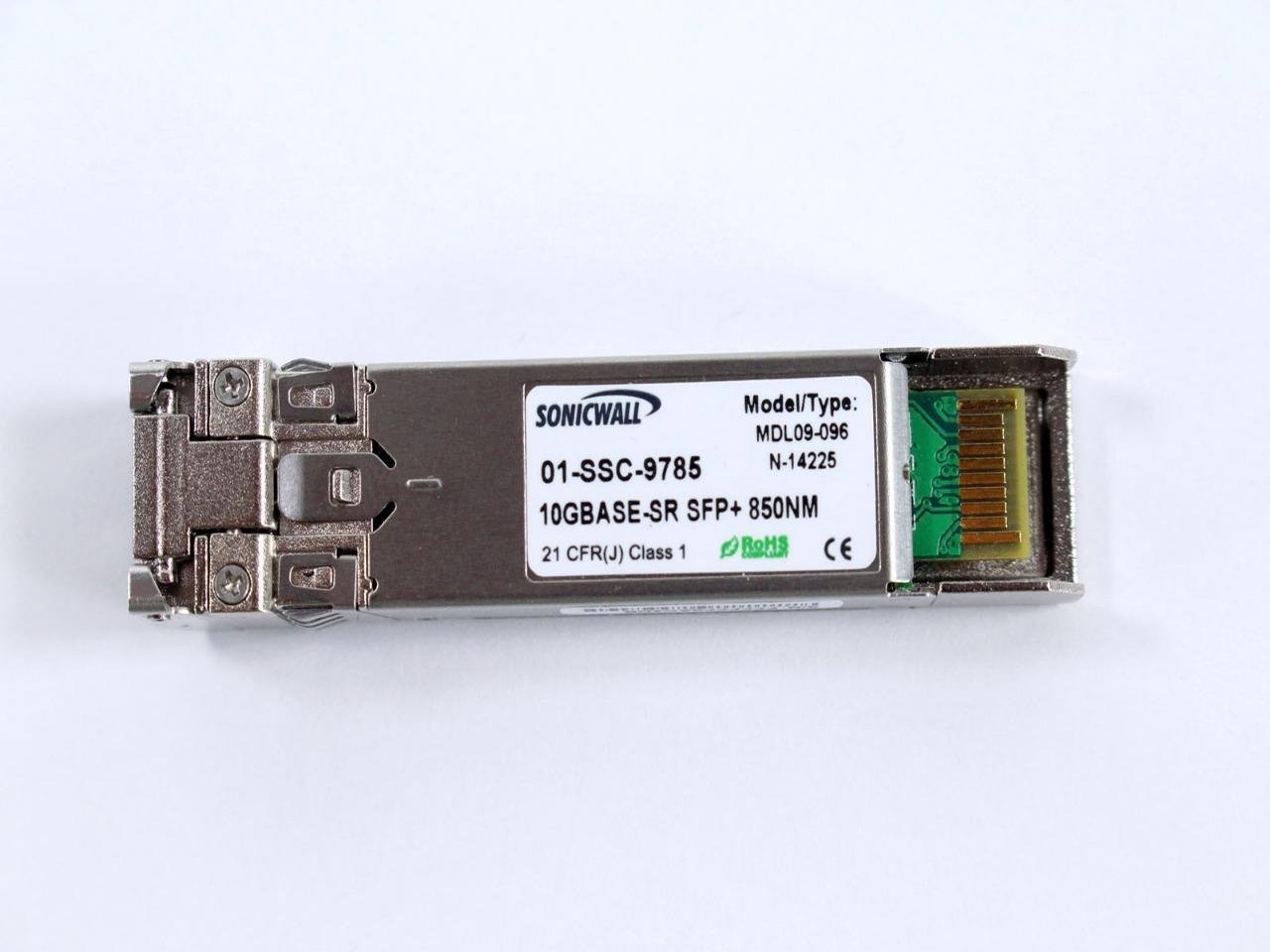 Sonicwall 10GB-SR SFP+ Short Reach Fiber Module (01-SSC-9785) - Multi-Mode No Cable for High-Speed Network Connectivity in Data Centers & Enterprise Networks