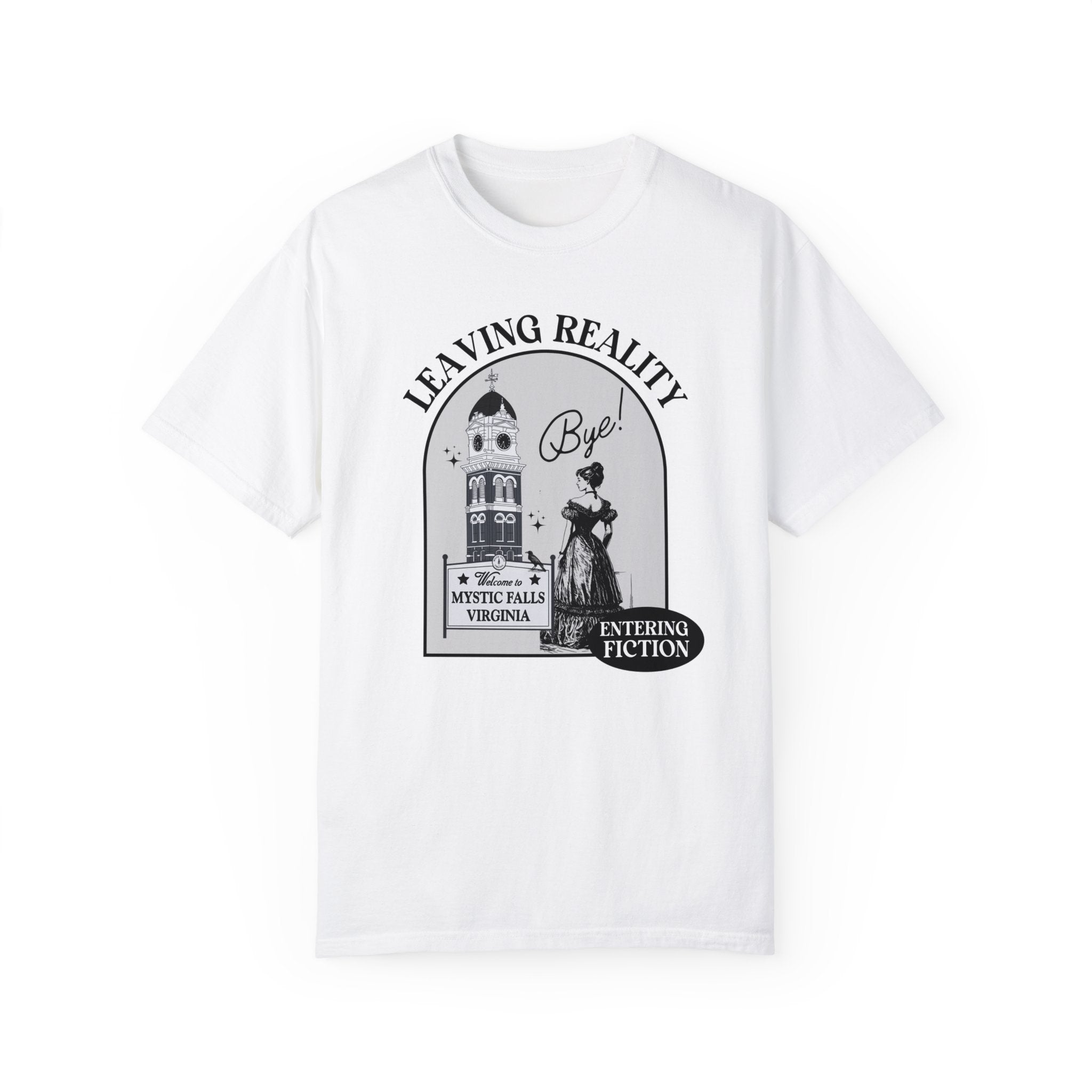 Entering Fiction T-Shirt - Stylish Graphic Tee for Men & Women - Perfect for Casual Wear, Gifts, and Pop Culture Fans