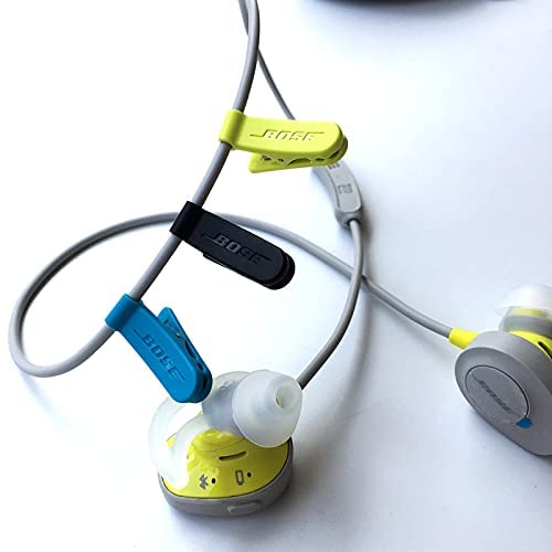 Bose SoundSport Wireless Headphones Replacement Cable - Durable Headset Cord with Clip & Holder Organizer (Blue) | Perfect for Workouts, Travel & Daily Commute
