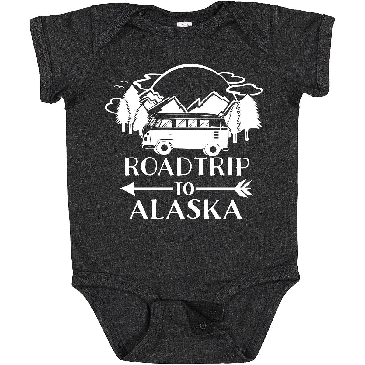 Inktastic Road Trip to Alaska Baby Bodysuit - Cute Infant Onesie for Travel & Adventure Lovers - Perfect for Family Vacations, Road Trips, and Outdoor Activities