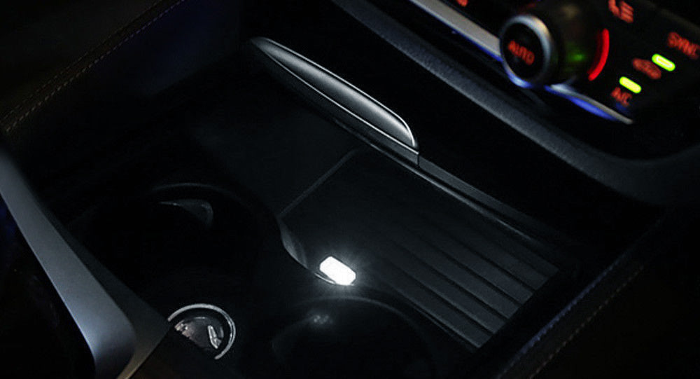 Xenon White USB Plug-In Miniature LED Car Interior Ambient Lighting Kit - Enhance Your Vehicle's Atmosphere for Night Driving & Custom Styling