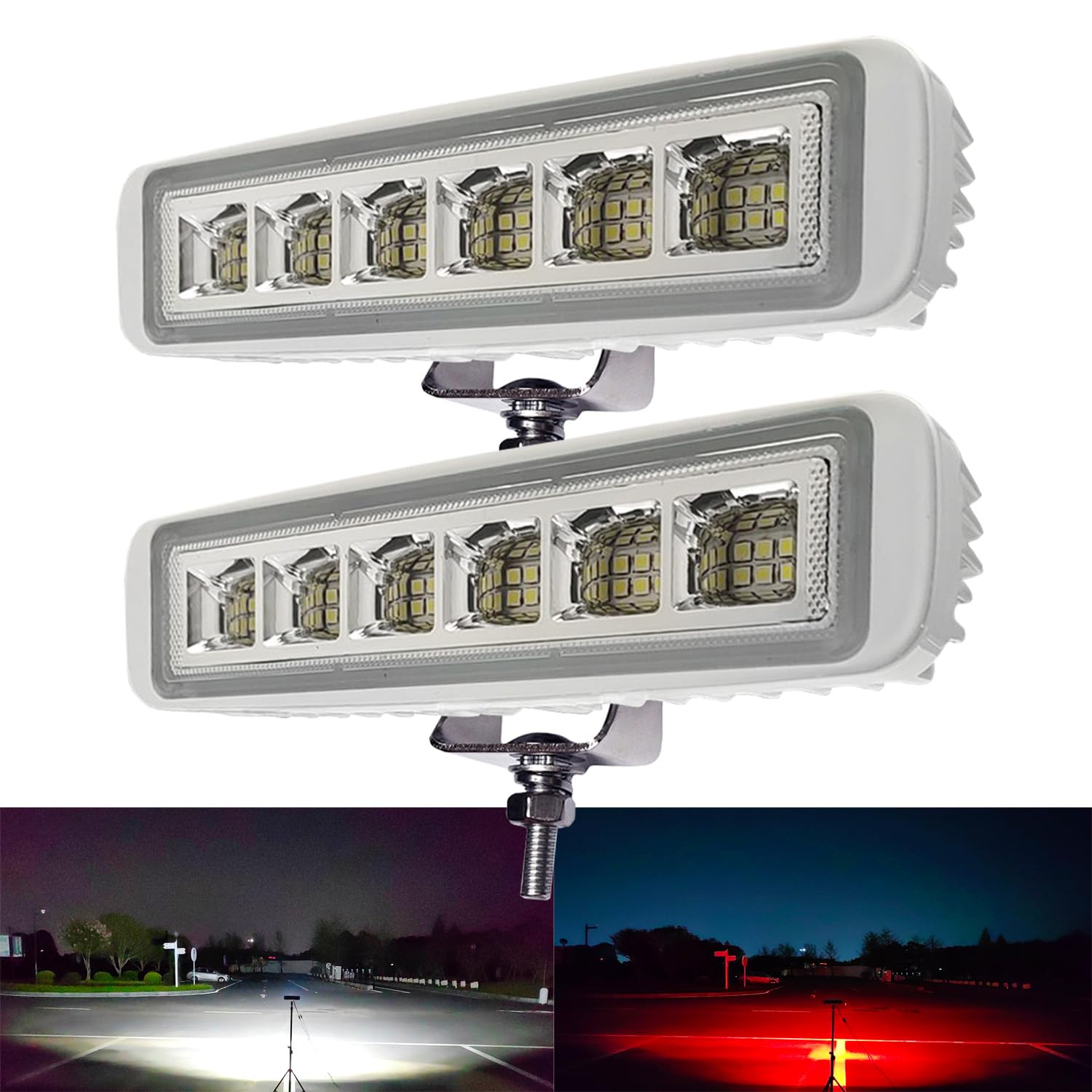 12V/24V IP68 Waterproof LED Boat Lights - White, Red & Light Red Marine Spreader & Deck Docking Lights for Boats, Yachts & Watercraft | Perfect for Night Fishing, Docking & Underwater Illumination