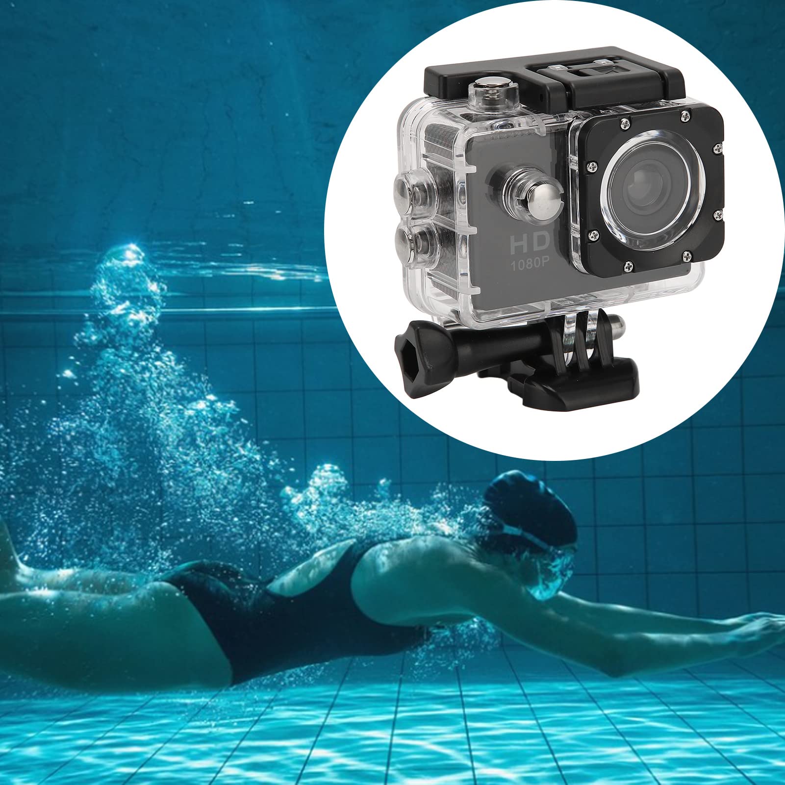 4K Waterproof Action Camera with WiFi - HD Underwater Sports Camera for Diving & Surfing