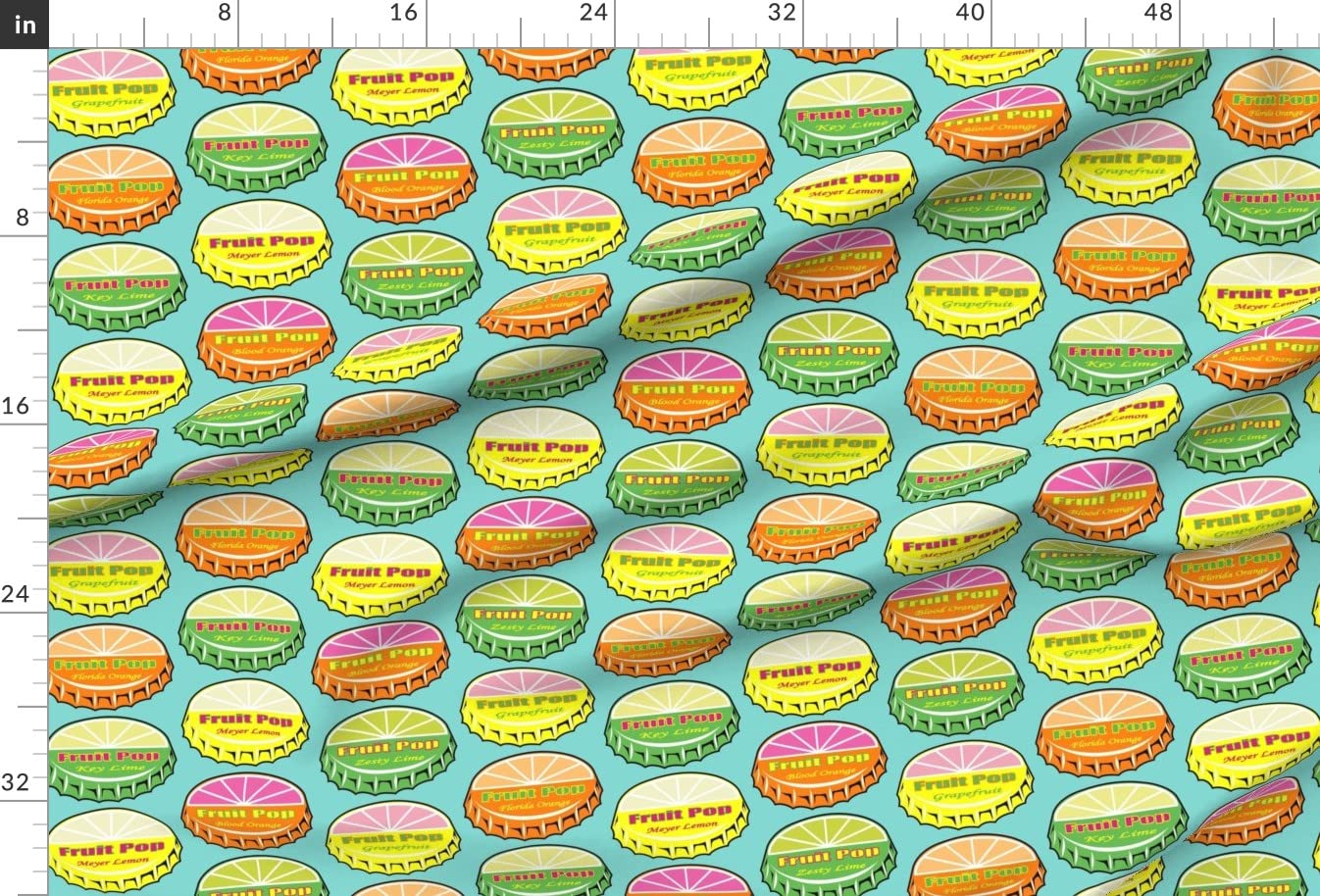 Citrus Pop Art Printed Minky Fabric by The Yard - Soft & Durable for Sewing Baby Blankets, Quilt Backing, Plush Toys & DIY Crafts - Perfect for Nursery Decor & Gift Making