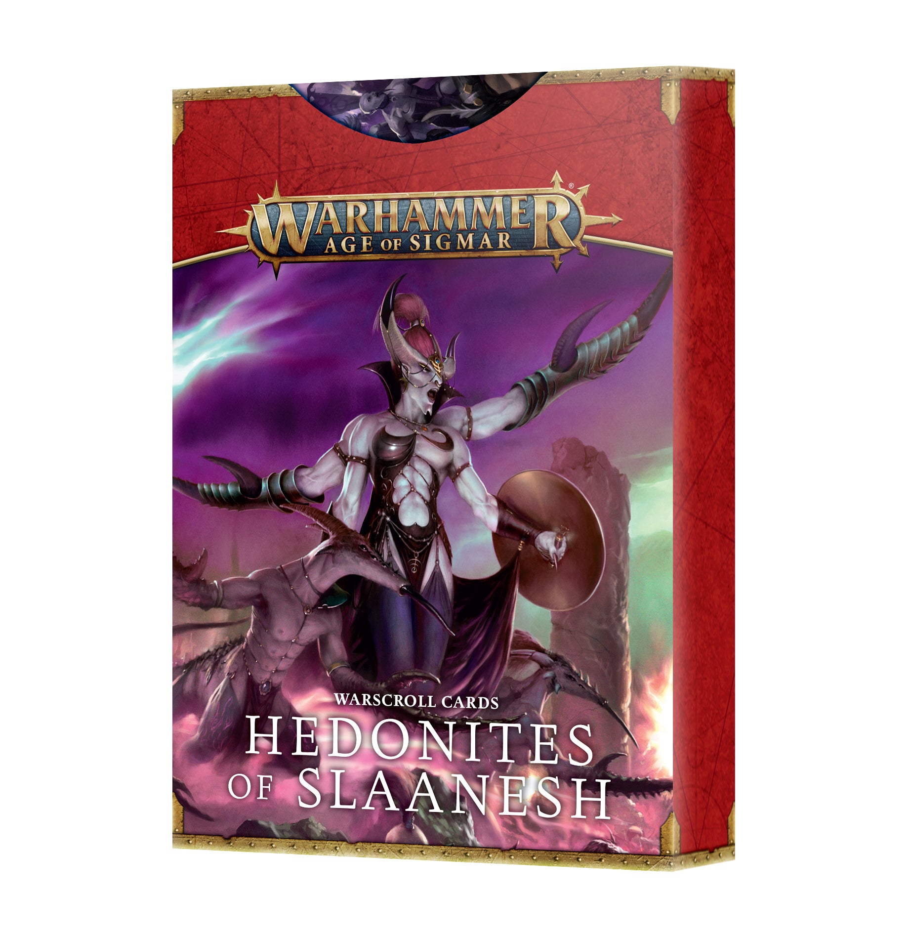 AOS: Warscroll Cards - Hedonites of Slaanesh 3rd Edition | Tabletop Strategy Game Accessories for Warhammer Age of Sigmar Battles