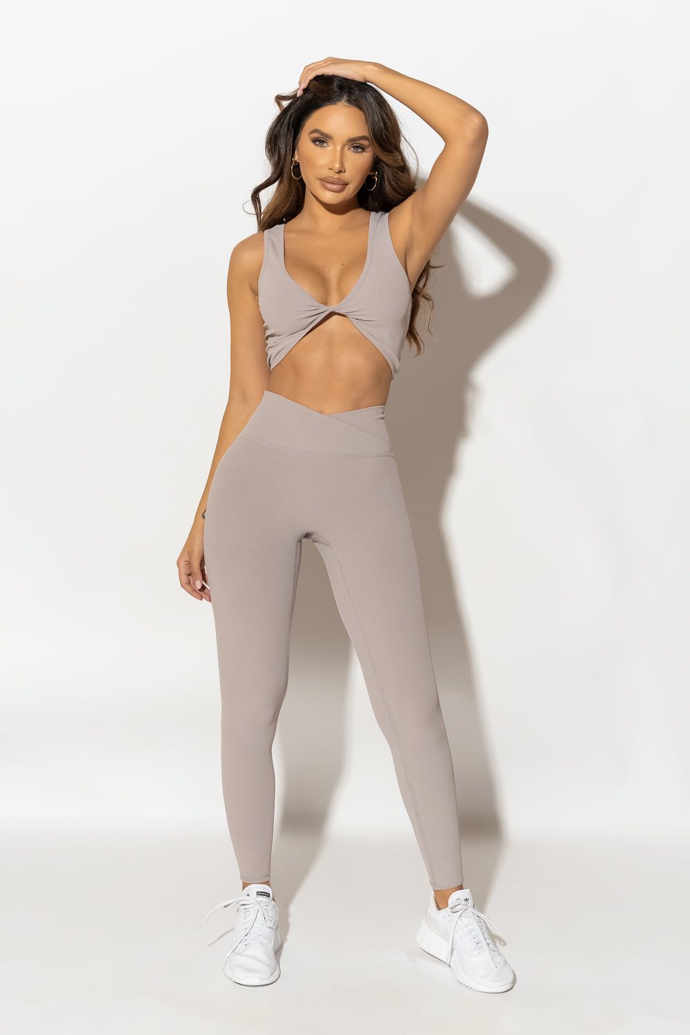 High Waist Yoga Leggings for Women - Haze Print Workout Pants, Tummy Control Gym Tights for Running, Pilates & Lounge Wear