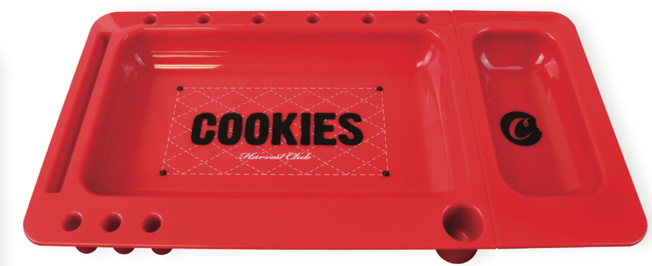 Unisex Rolling Tray 2.0 - Premium Red Cookie Rolling Tray for Herbs & Smoking Accessories | Perfect for Rolling Papers, Grinders & Stash Storage