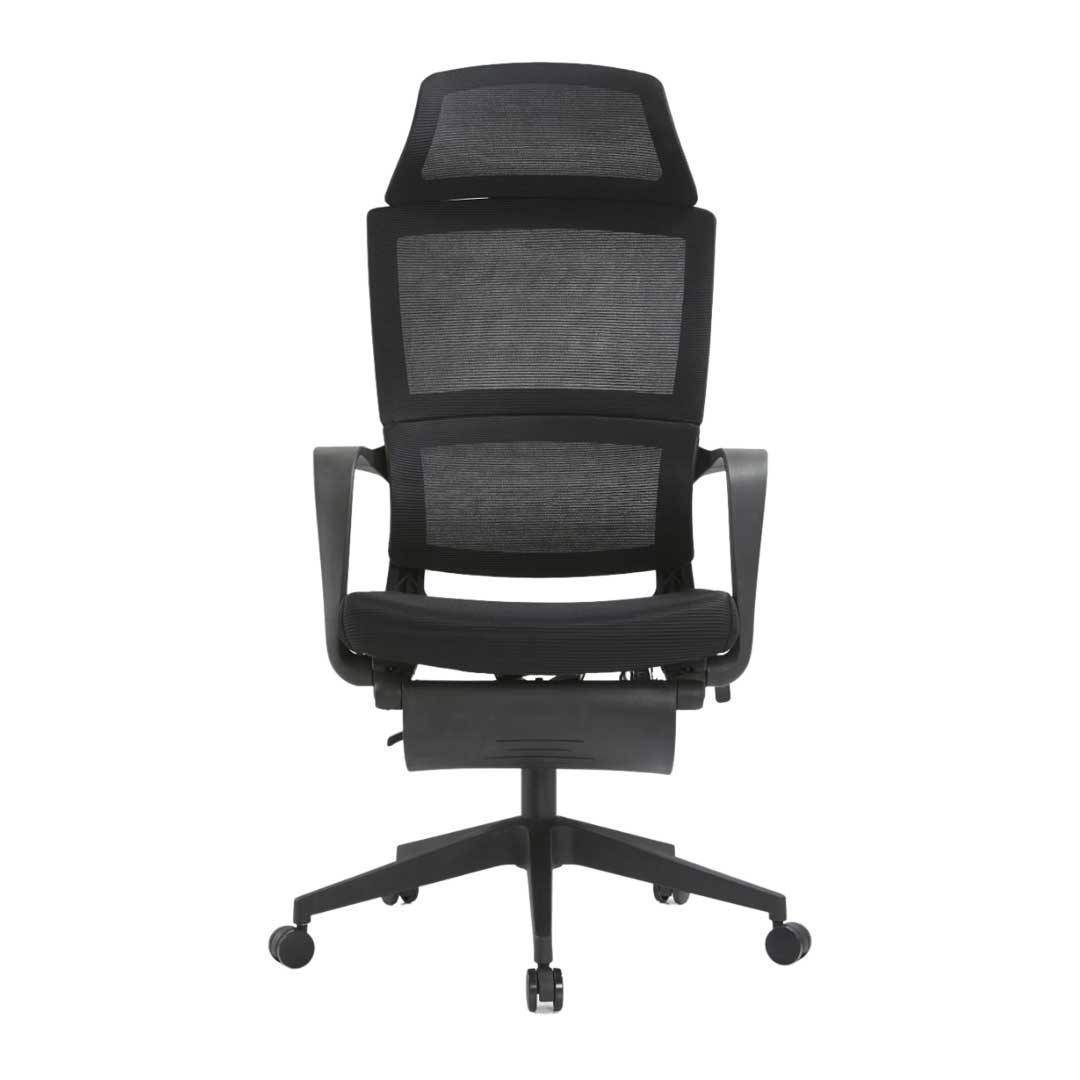 Gregory Ergonomic Black Mesh Office Chair with Adjustable Height - Comfortable Desk Chair for Home & Office Workspaces
