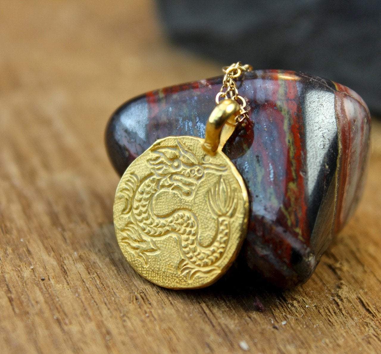 Exquisite 14K Gold Vermeil Dragon Pendant Necklace - Elegant Chinese Zodiac Jewelry for Women - Perfect for Gifts, Special Occasions & Everyday Wear