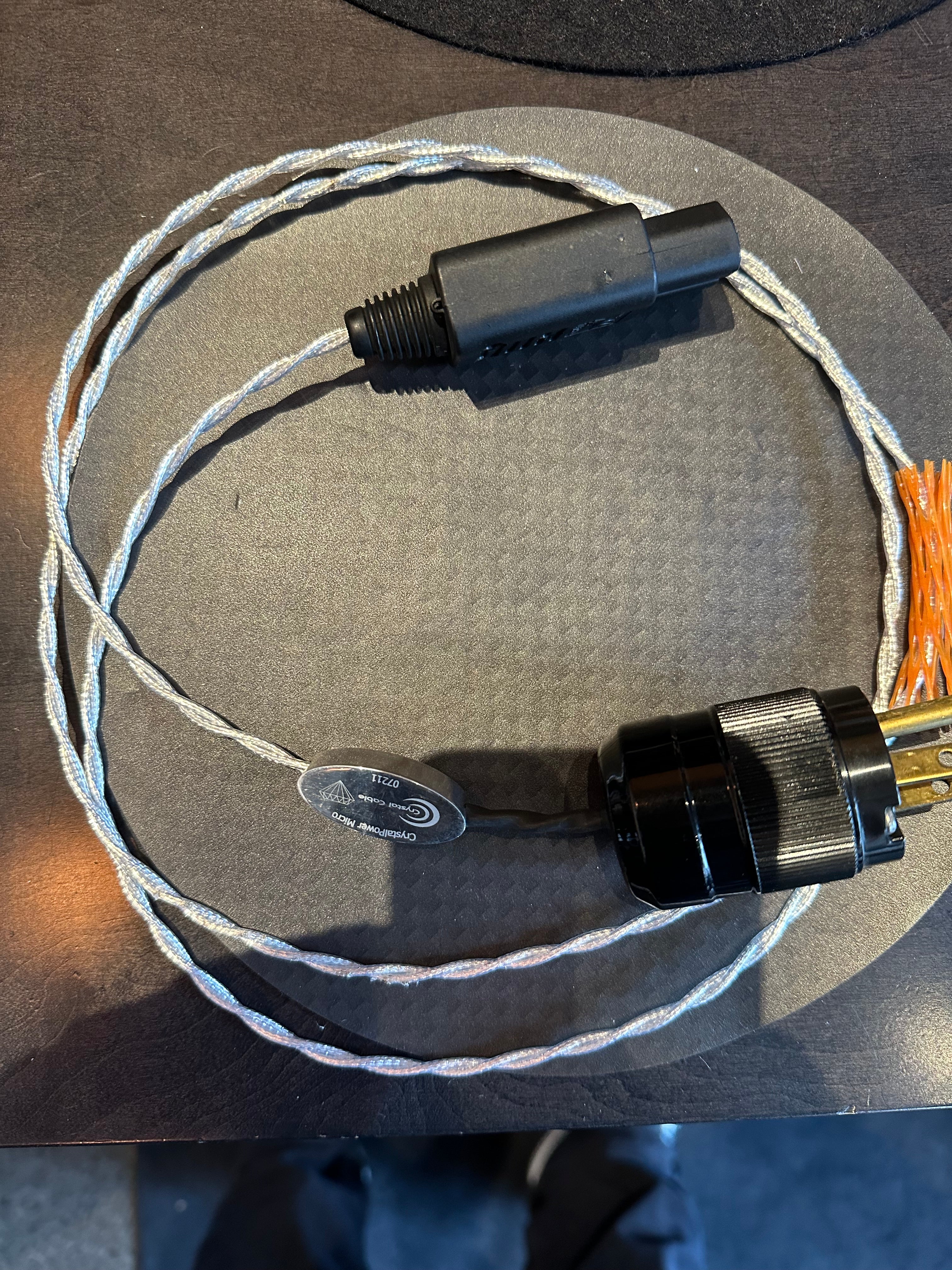 Premium Crystal Micro 1.5M Power Cable - High-Quality Replacement Cord for Laptops, Monitors & Home Office Electronics - Perfect for Workspace Setup & Device Charging