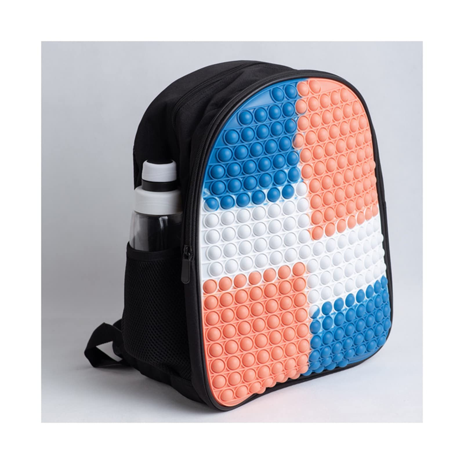 **Radrdior Pop Shoulder Bag for Girls & Adults - Fidget Backpack with Push Bubble Sensory Toy, Anti-Stress Decompression Pops Its for Kids & Teens - Perfect for School, Travel & Stress Relief (Color: A)**