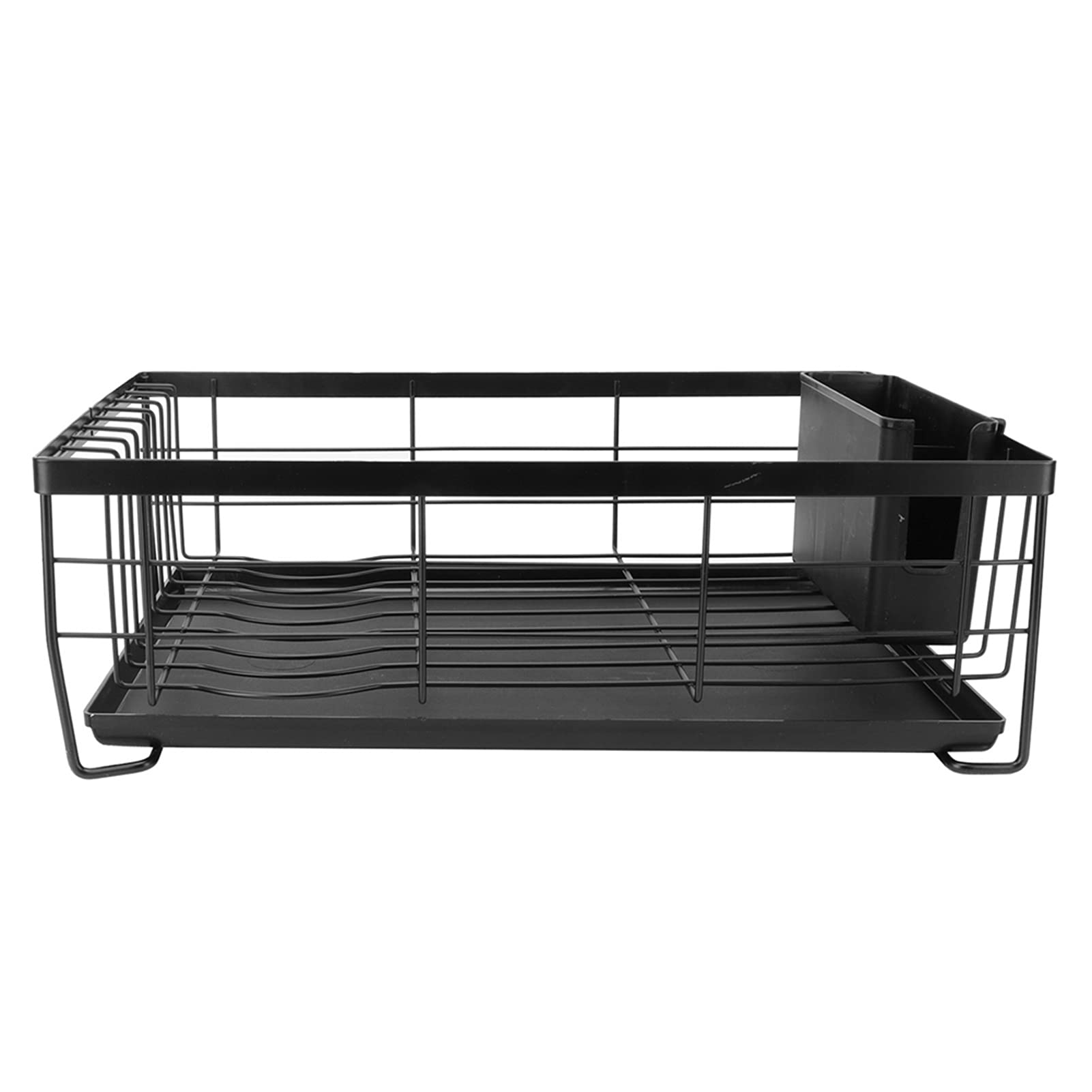 Single Layer Dish Drainer Rack - Kitchen Organizer for Home & Office