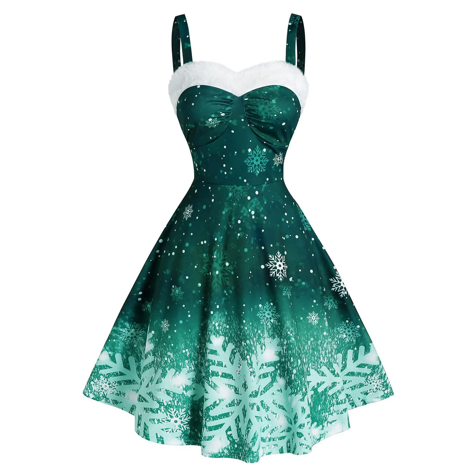Smooto Long Sleeve Maxi Dress - Tie Waist Boho Flowy Plus Size Lolita Dress (Green, Size 5/M) | Perfect for Casual Outings, Beach Vacations & Boho Fashion
