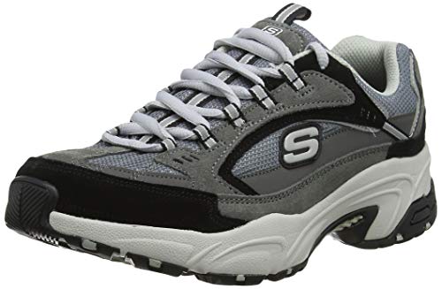 Grey (Charcoal & Black Suede/Gray Mesh/White Trim Ccbk)
