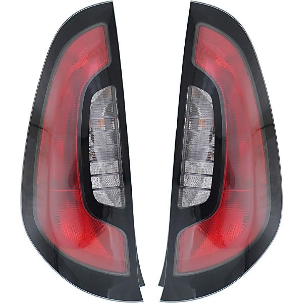 2014-2018 Kia Soul Replacement Tail Lights Pair - Driver & Passenger Side with Bulbs (CAPA Certified KI2800141 + KI2801141) | Direct Fit for 92401-B2010 | Perfect for Night Driving Safety & Vehicle Style Upgrade