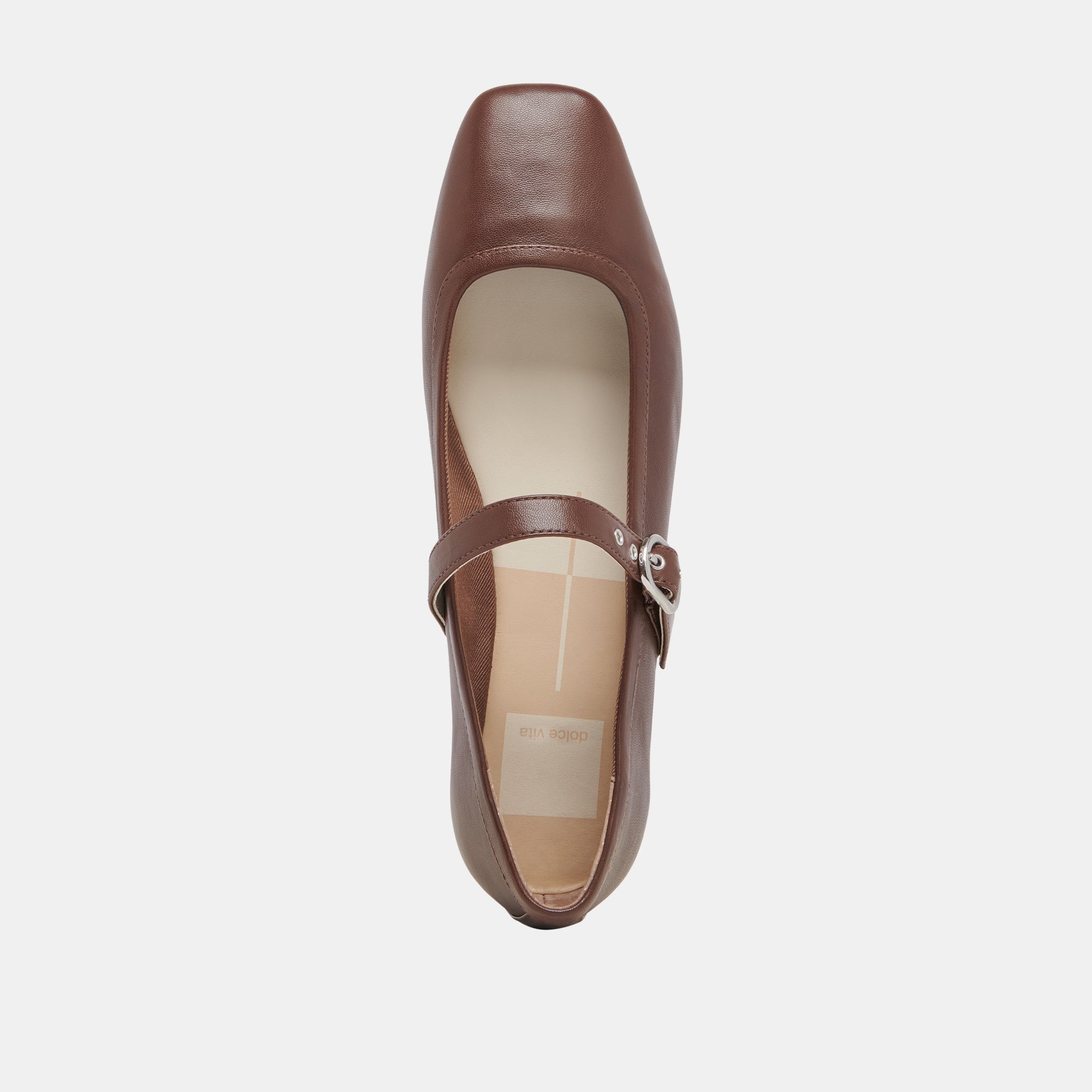RODNI Women's Ballet Flats - Genuine DK Brown Leather Slip-On Shoes for Comfort & Style | Perfect for Work, Casual Wear & Travel