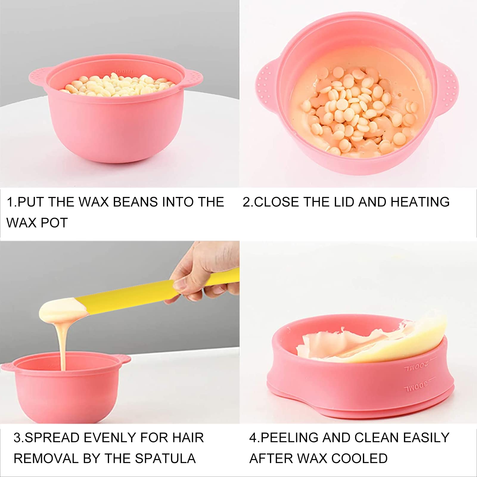 **Reusable Silicone Wax Spatula for Hair Removal - Multi-Purpose Wax Applicator & Scraper for Waxing, DIY Beauty, and Crafting**