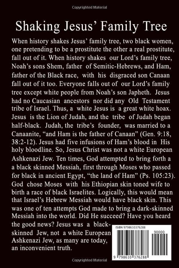Jesus Was a Black Jew - Historical Truth Not a White European Ashkenazi - Christian Bible Study & African American History Research Resource