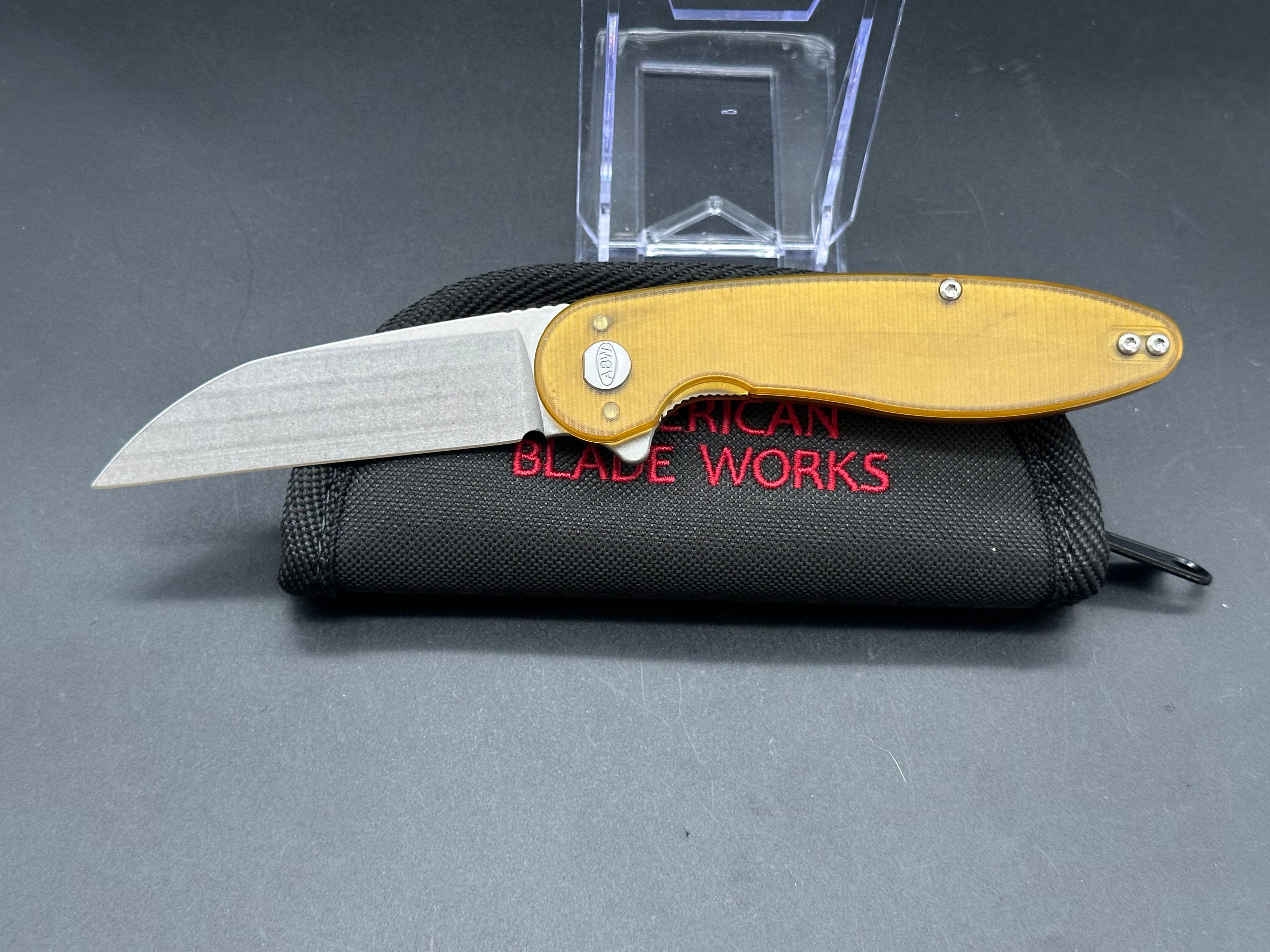 American Blade Works Model 1 V6 Folding Knife with Premium Skiff Bearings - EDC Pocket Knife for Outdoor, Camping & Everyday Carry