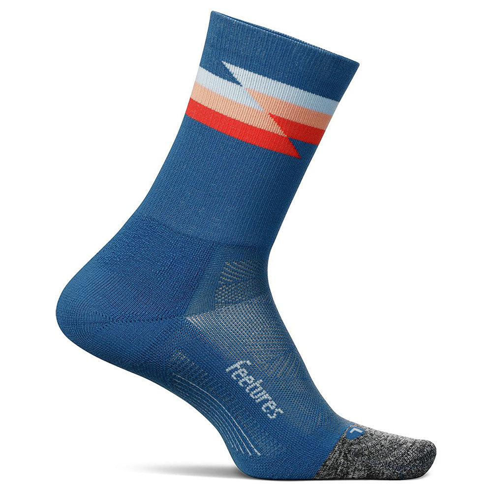 Feetures Elite Light Cushion Mini Crew Running Socks - Breathable & Supportive for Marathon, Hiking & Workout - Best for Athletes & Active Lifestyle