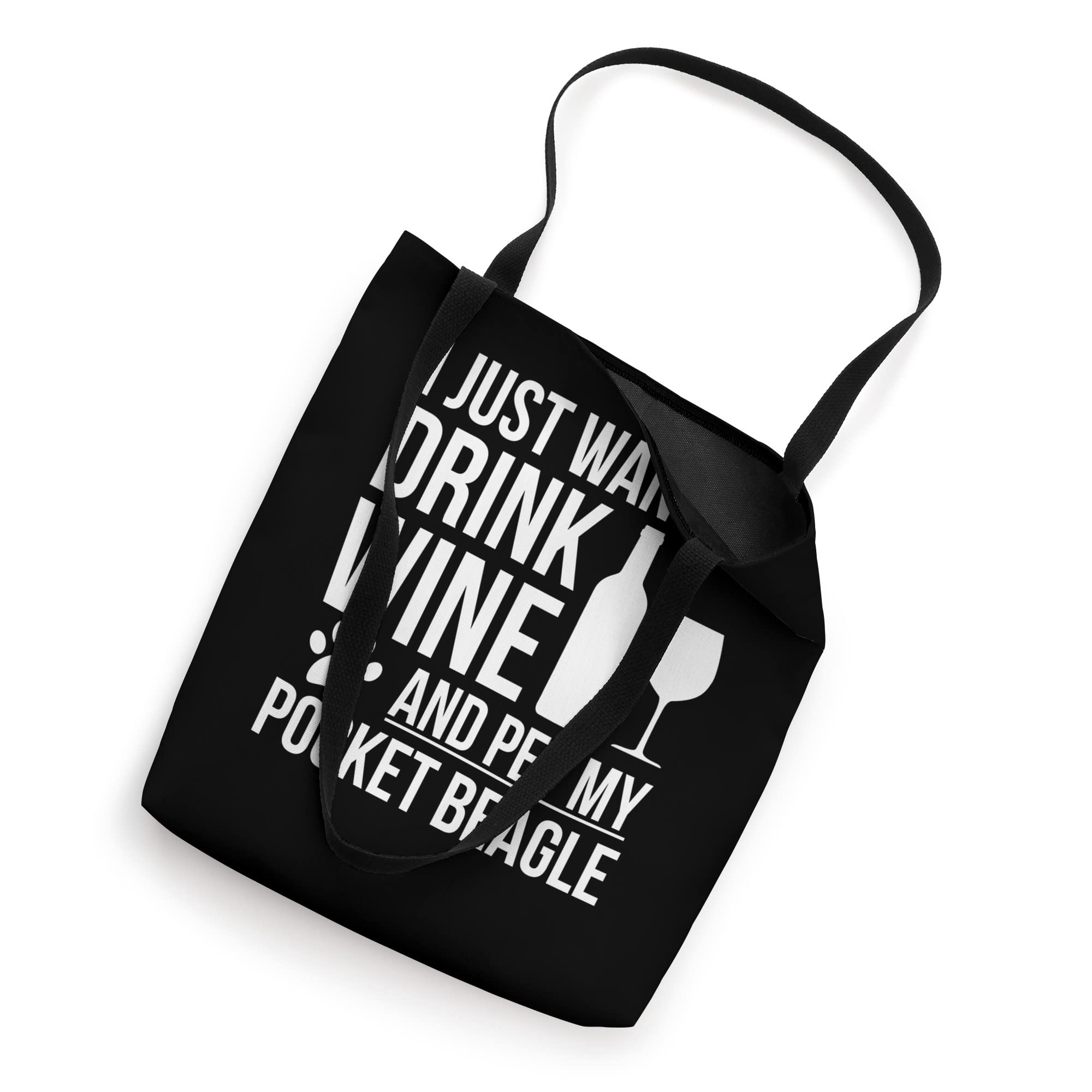 Wine Lover & Dog Mom Tote Bag - Cute Beagle Design for Dog Owners - Perfect for Grocery Shopping, Beach Trips & Dog Park Outings