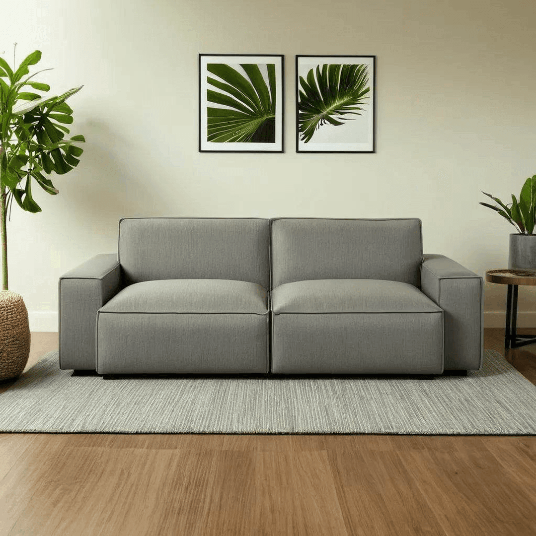 Premium Giacomo Fabric 3-Seater Sofa - Comfortable & Durable Living Room Furniture (Pet-Friendly) for Home, Office, or Lounge Areas