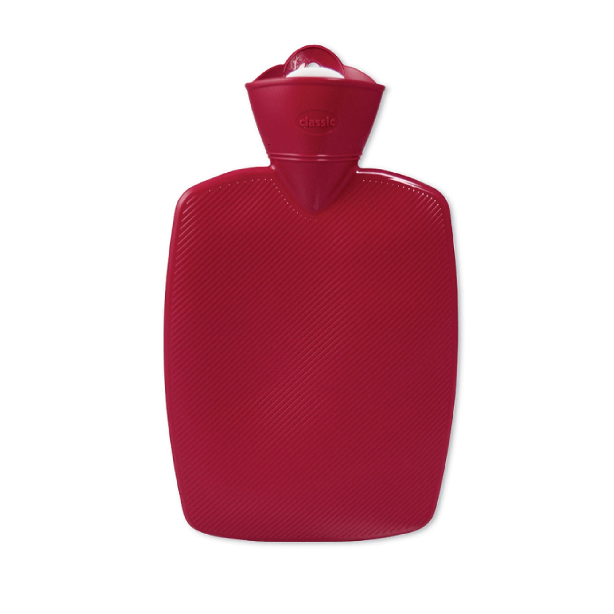 1.8L Ribbed Hot Water Bottle for Pain Relief - BPA-Free, Leak-Proof, Rubber-Free - Perfect for Back Pain, Period Cramps & Cold Nights