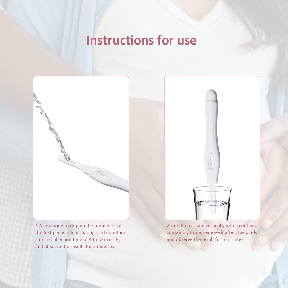 10PCS Early Pregnancy Test Sticks - 25 MIU HCG Detection, Accurate & Fast Results for Home Use - Perfect for Trying to Conceive, Fertility Tracking & Peace of Mind