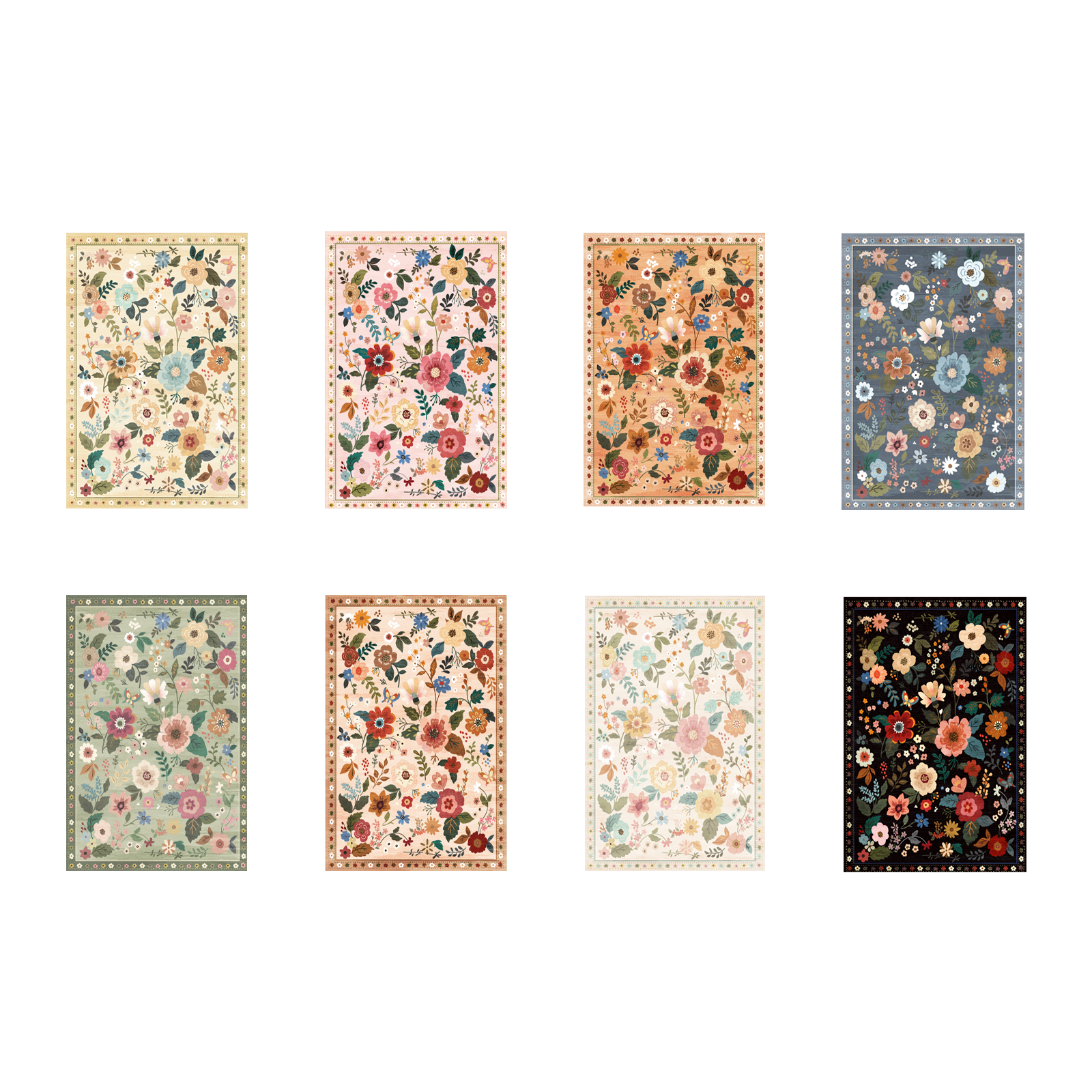 Custom Washable Rug & Carpet Sample Box - Non-Slip, Stain Resistant - Perfect for Home Decor, Living Room, Bedroom & Office