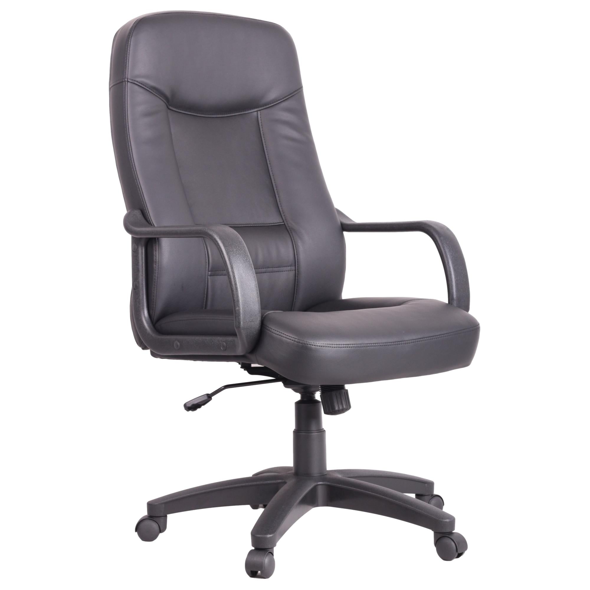 DK01 Ergonomic Office Chair - Adjustable Height Computer Desk Chair with Lumbar Support, Swivel & Rolling Wheels - Black - Perfect for Home Office, Gaming, and Workspace Comfort