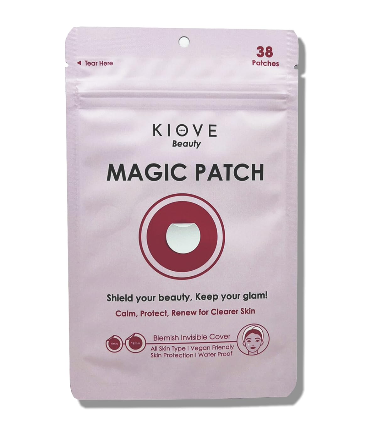 Magic Patch - Hydrocolloid Acne Pimple Patches for Zits & Blemishes | 38 Count Spot Stickers for Face & Skin Care | Korean Beauty (K-Beauty) | Perfect for Overnight Treatment & Daily Acne Relief