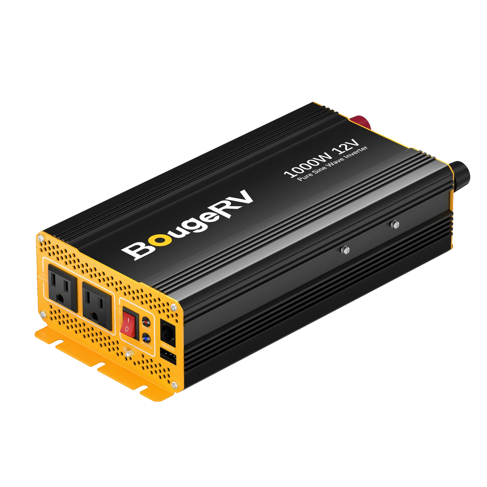 BougeRV 1000W 12V Pure Sine Wave Power Inverter with Bluetooth - Perfect for RVs, Camping, Off-Grid Living & Emergency Power Backup