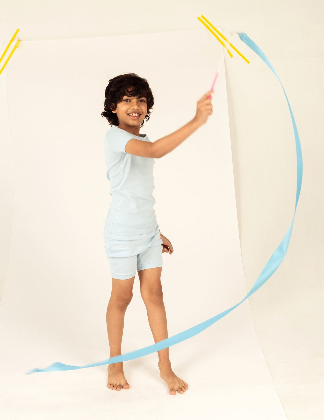 Kids' Short Sleeve Solid Color Pajama Set - Soft Cotton Classic Sleepwear for Boys & Girls - Perfect for Bedtime, Lounging & Sleepovers