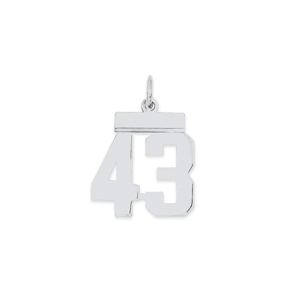 Polished Sterling Silver Number 0 Charm - Elegant Jewelry for Birthdays, Anniversaries & Special Occasions