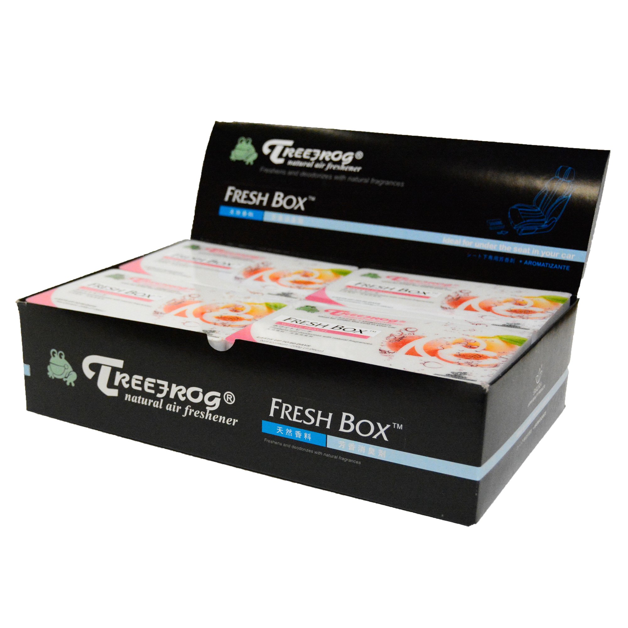 Treefrog Natural Air Freshener - White Peach Scented Home Fragrance | Non-Toxic, Long-Lasting Aroma for Living Room, Bedroom, Bathroom & Office