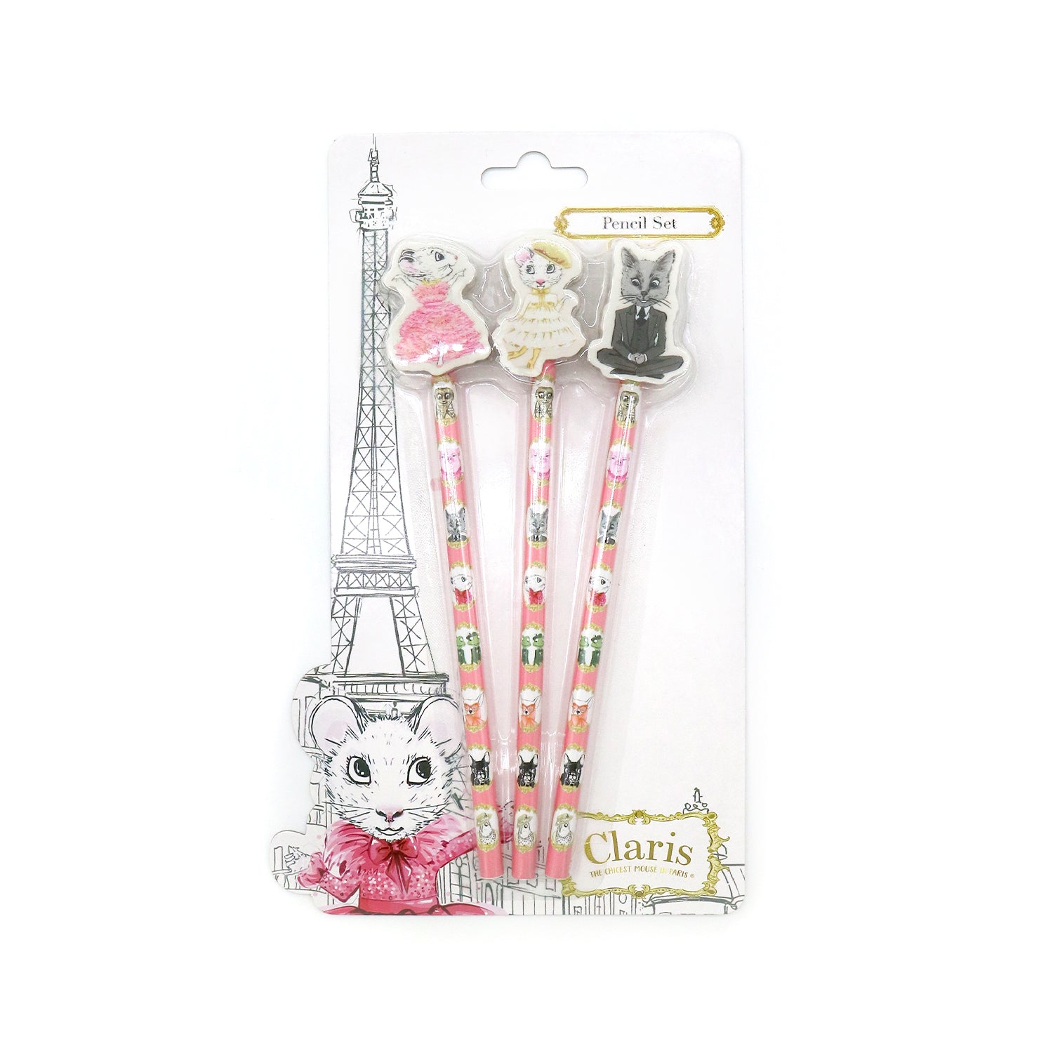 Claris The Mouse Magnificent Mess Pencil Set - 12 Colorful Drawing Pencils for Kids Art & School Supplies | Perfect for Sketching, Coloring Books & Creative Projects