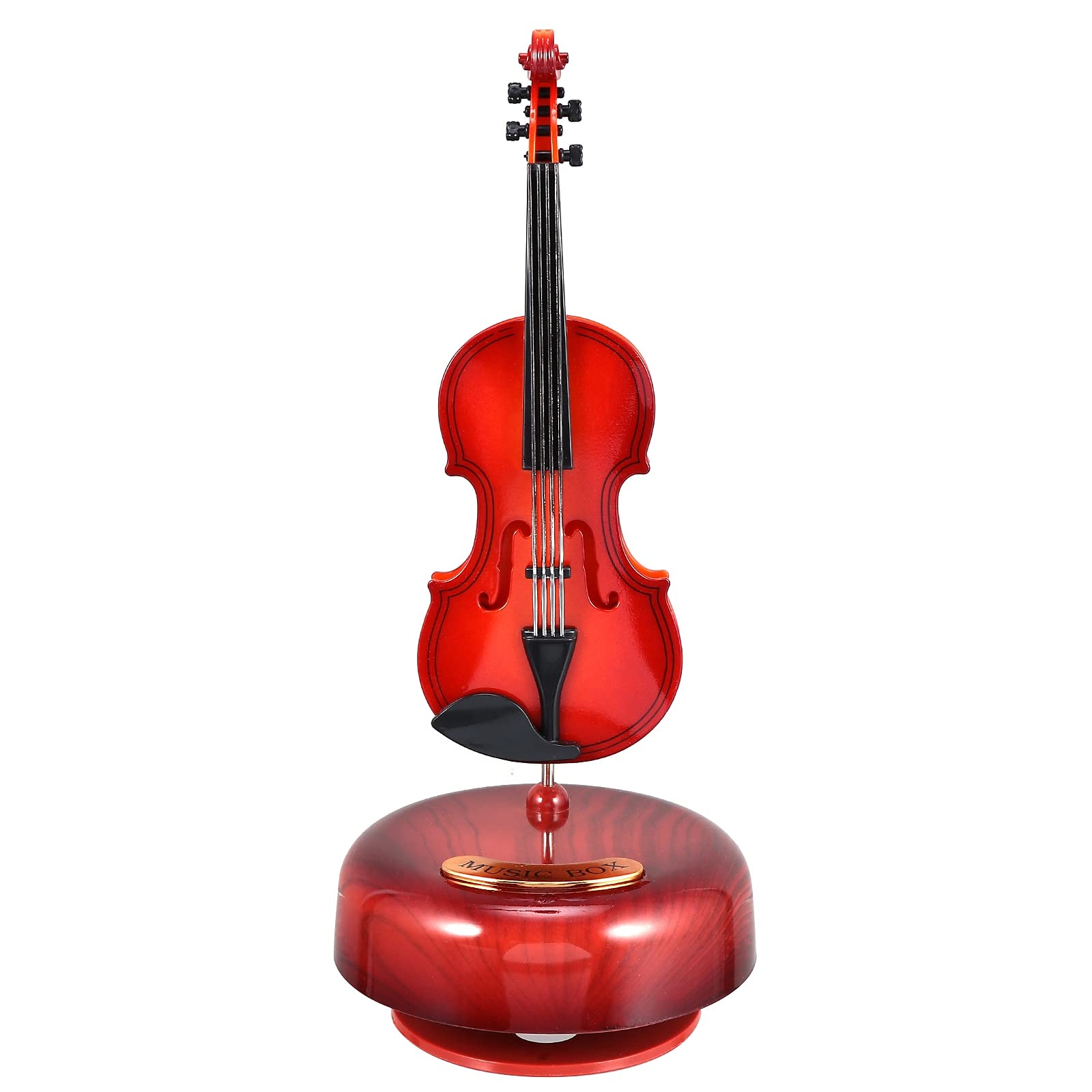 DZBOCM Rotating Violin Music Box - Elegant Musical Gift for Birthdays, Christmas & New Year | Perfect for Home Decor, Wedding Favors & Romantic Surprises