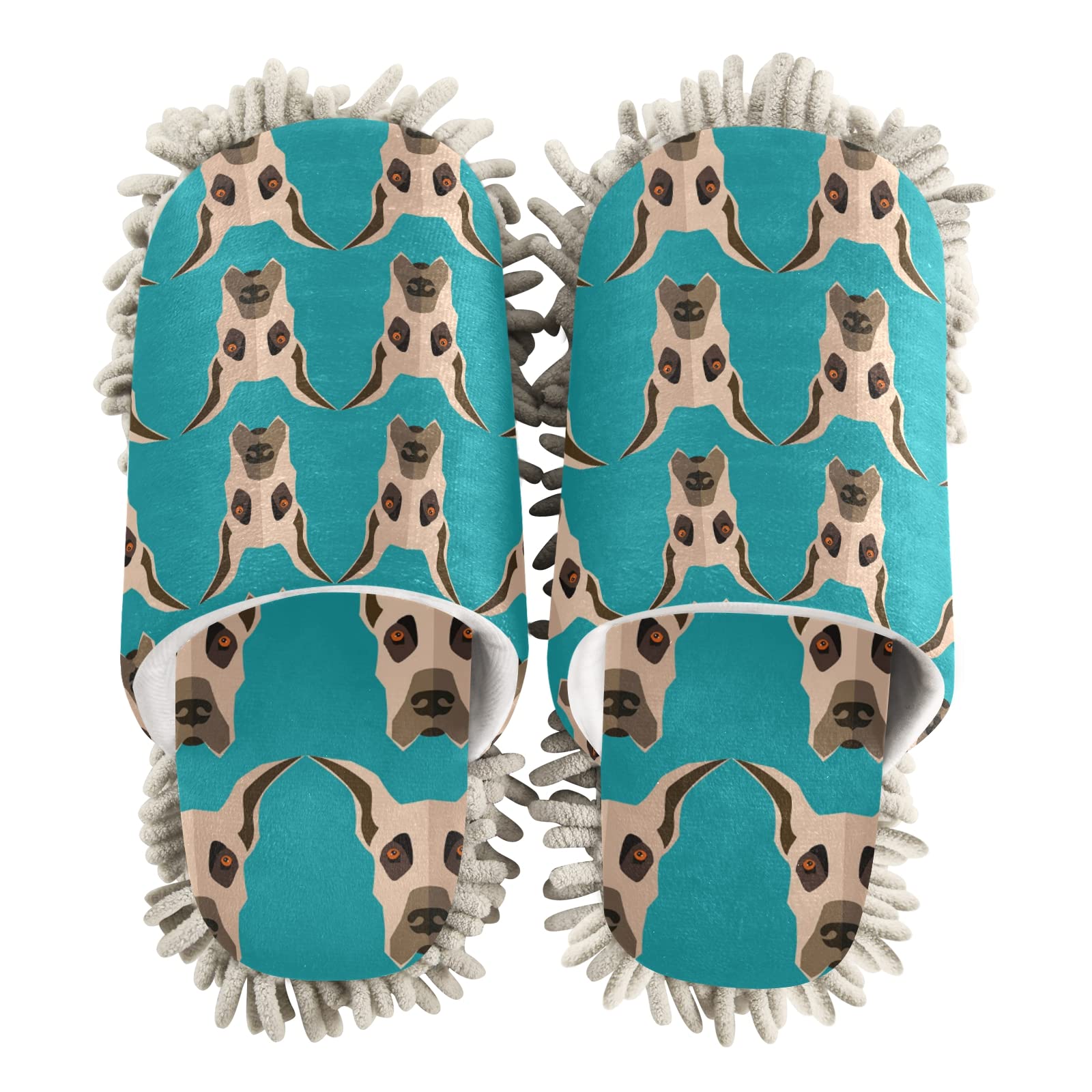 Oyihfvs Mop Slippers - Unisex Cleaning Shoes for Home & Spa, Dusting House Slippers Size M-L | Perfect for Floor Cleaning, Pet Hair Removal & Relaxing Footwear