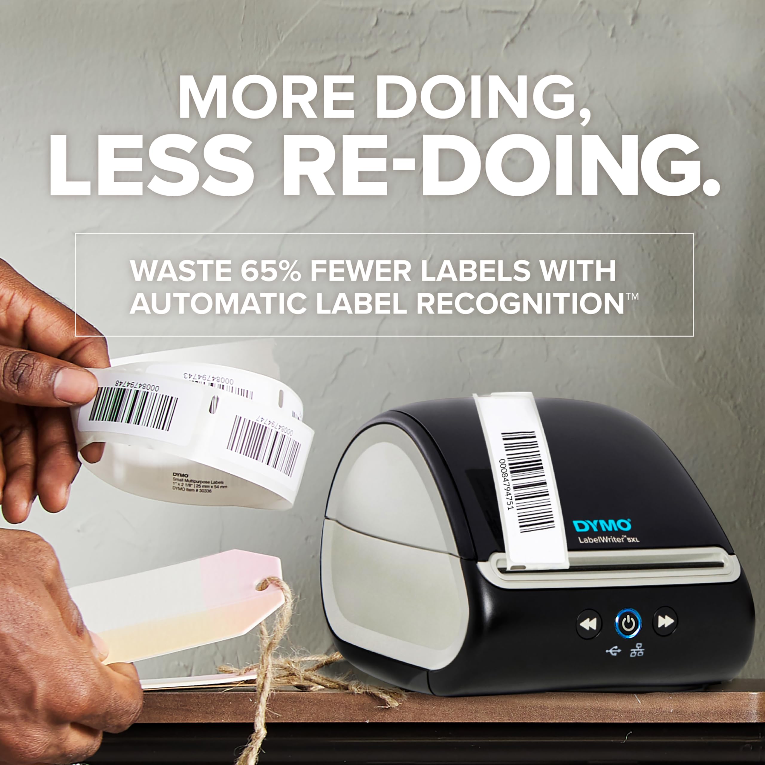 Dymo DY LW 5XL Label Printer - High Performance Thermal Label Maker for Shipping, Packaging & Logistics - Black (EMEA Version) - Perfect for Warehouses, E-commerce & Small Businesses
