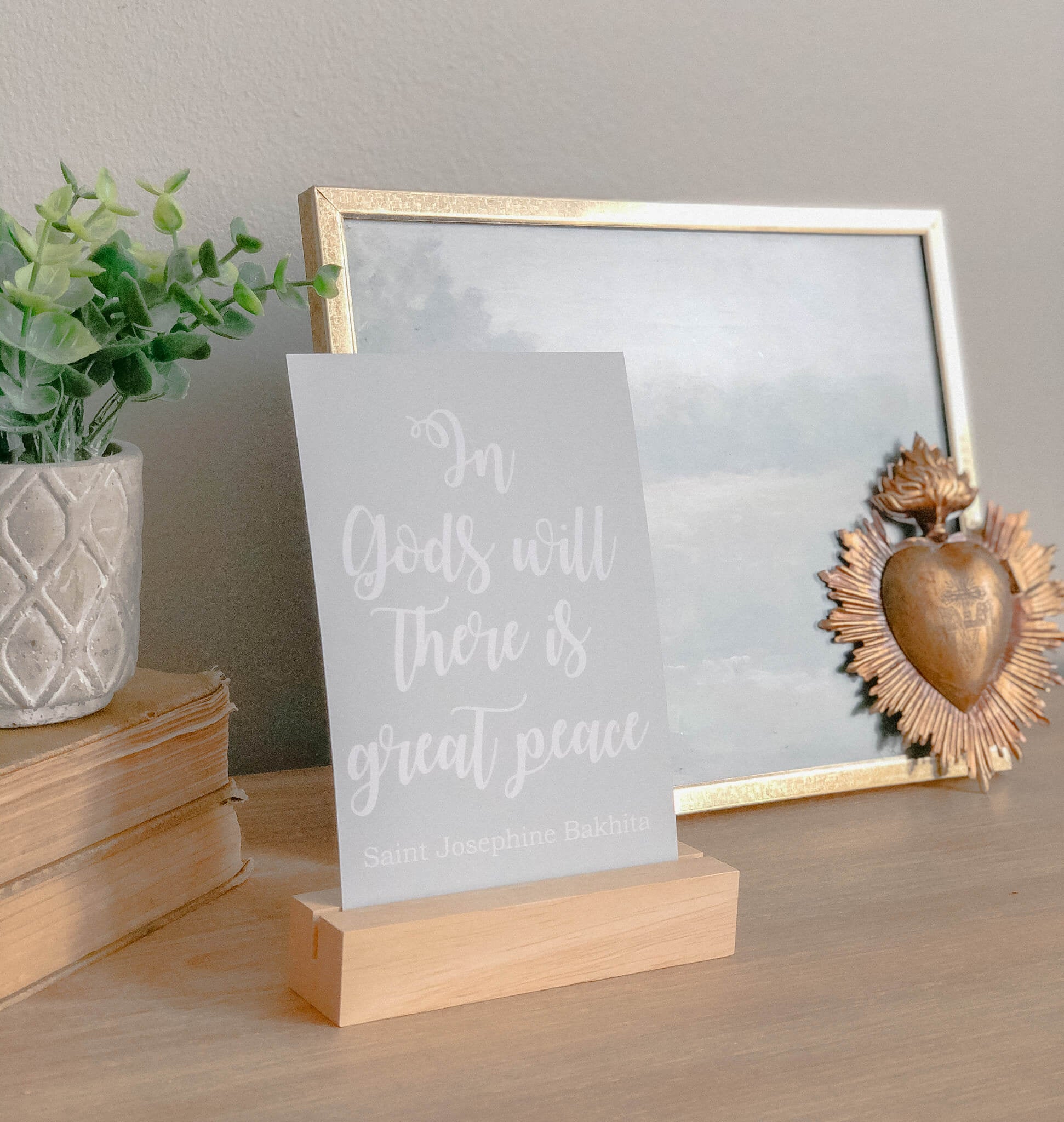 St. Josephine Bakhita Inspirational Quote Printable - Catholic Saint Art for Home Decor, Office Wall & Gift Giving