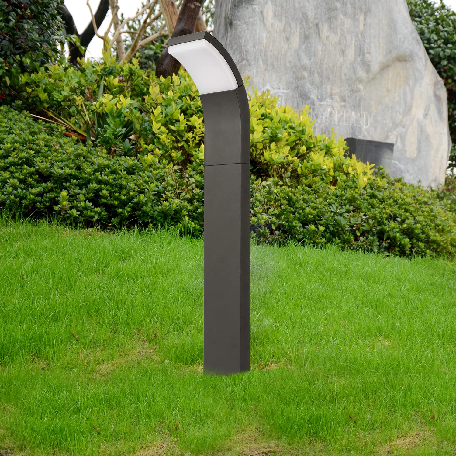 Modern European Design LED Pathway Lights - 7W 480Lm Waterproof IP54 Aluminum Garden Lighting for Walkway, Patio, Yard (23.6In 120V) - Perfect for Landscape, Driveway, and Outdoor Decoration