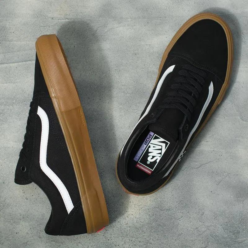 Vans Old Skool Skate Shoes in Black & Brown - Classic Skateboard Sneakers for Men & Women | Perfect for Streetwear, Skateboarding & Casual Outfits