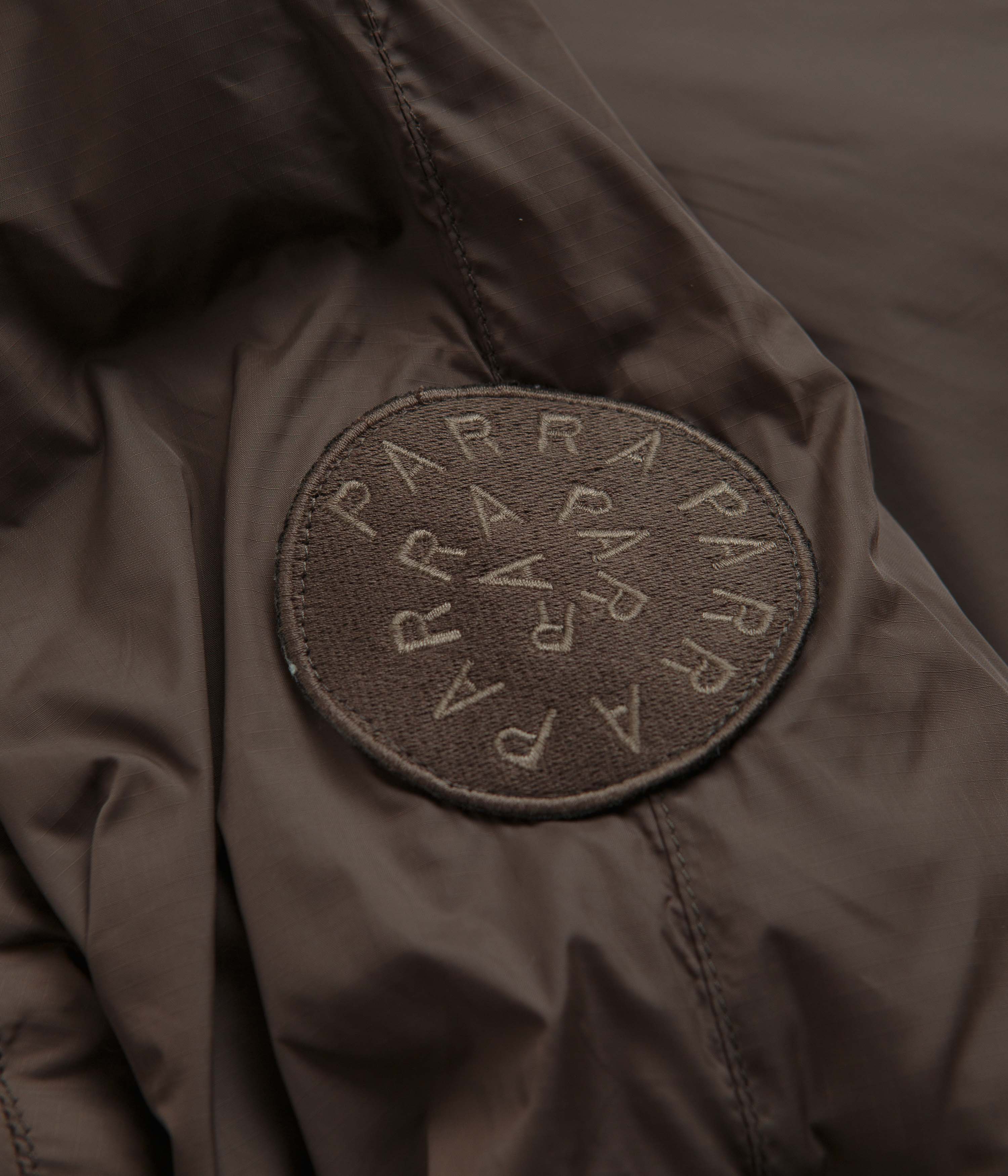 Parra Canyons All Over Jacket - Coffee Brown Waterproof Windbreaker for Hiking & Outdoor Adventures