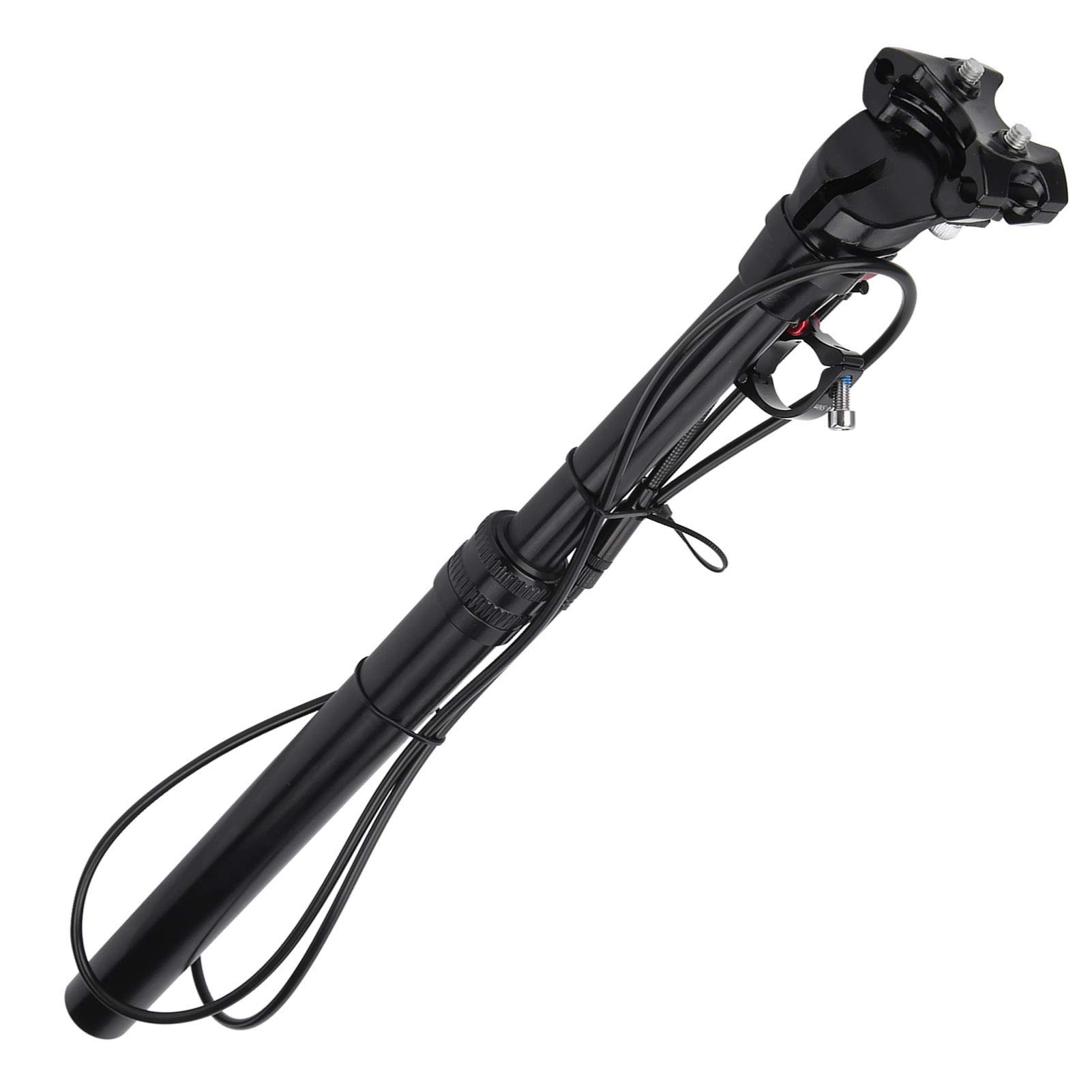 Alomejor Adjustable Bike Seatpost - Mountain Bike Saddle Seat Post Tube with Wire Control for Cycling Comfort | Perfect for Trail Riding, Commuting & Road Bikes